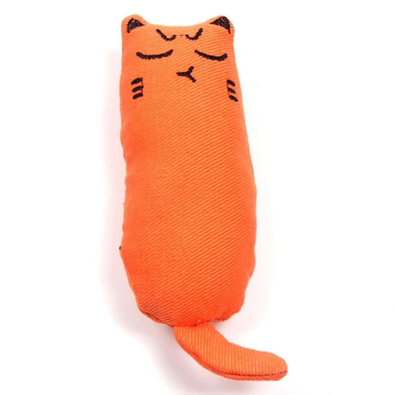 Rechargeable Catnip Plush Toy for Cats - Interactive PLUSKAT™ 15cm-Interactive Cat Toy-Orange-5-Colydia