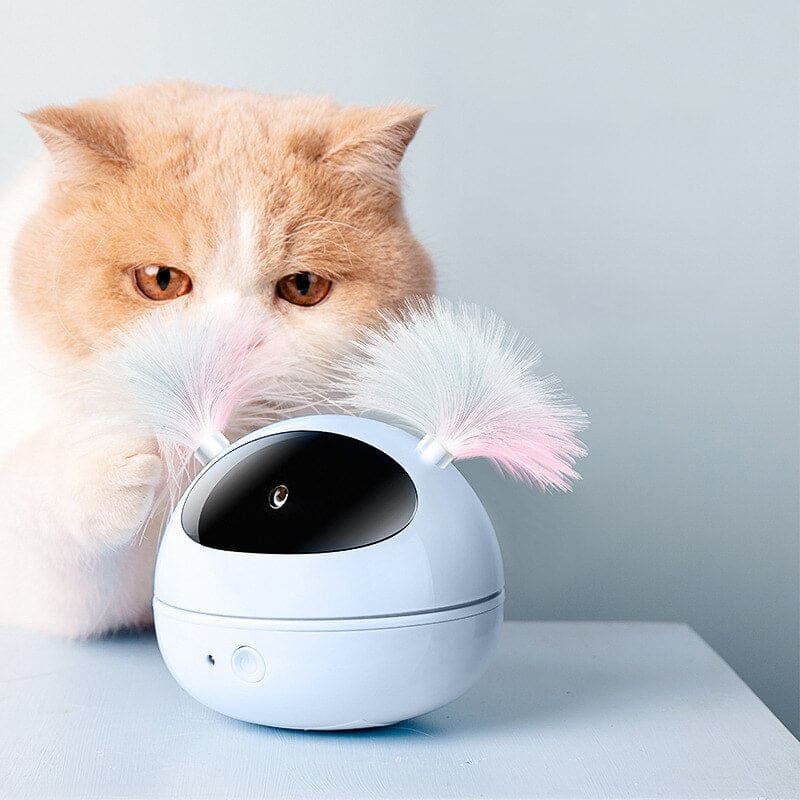 Intelligent Feather Laser Toy for Cats - Interactive & Rechargeable-Interactive Cat Toy-1-Colydia