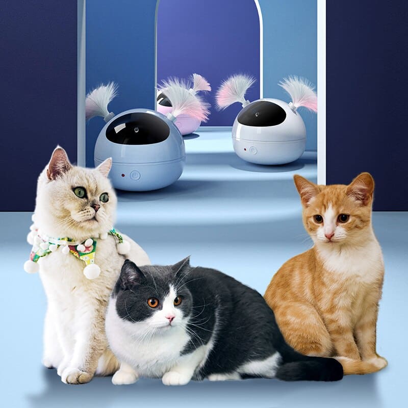 Intelligent Feather Laser Toy for Cats - Interactive & Rechargeable-Interactive Cat Toy-3-Colydia