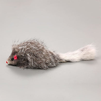 Realistic Rabbit Hair Cat Mice Toys - Set of 5 for Feline Fun-Cat Toys-5 pieces-2-Colydia