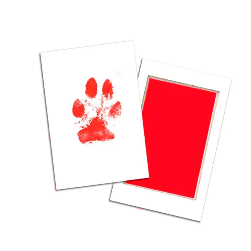 Capture Pet Memories with Non-Toxic Cat & Dog Paw Print Kit-Pet Paw Print Kit-Red-8-Colydia