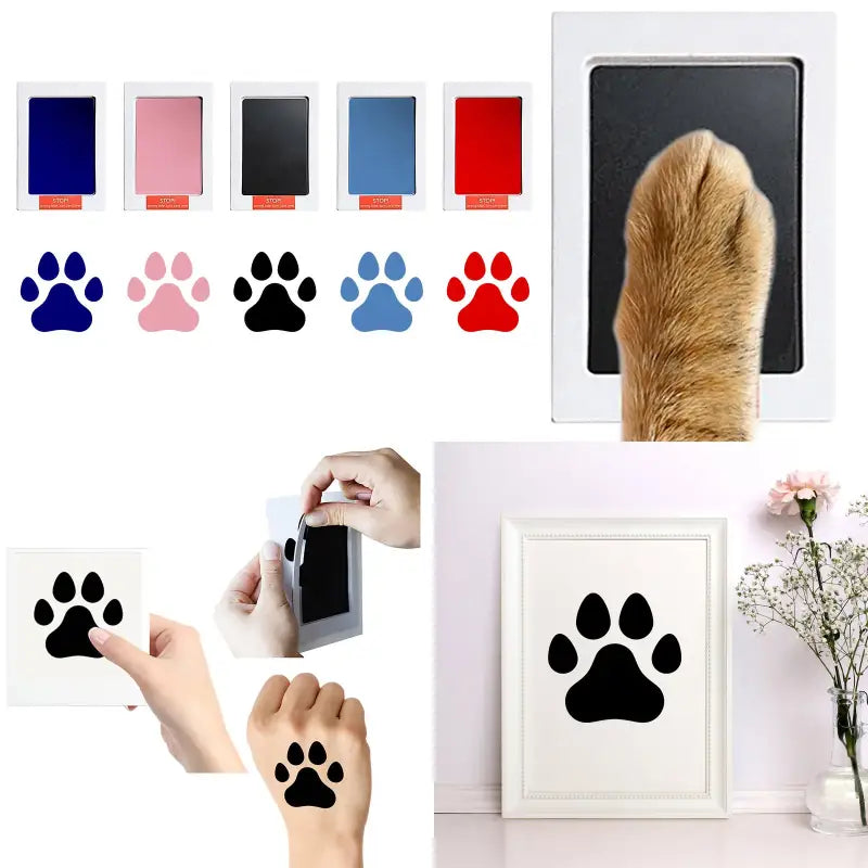 Capture Pet Memories with Non-Toxic Cat & Dog Paw Print Kit-Pet Paw Print Kit-1-Colydia