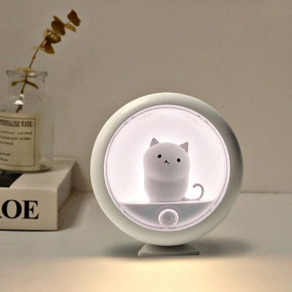 Motion Sensor Cat Night Light with USB, Dual Brightness Levels-Motion Sensor Night Light-2-Colydia