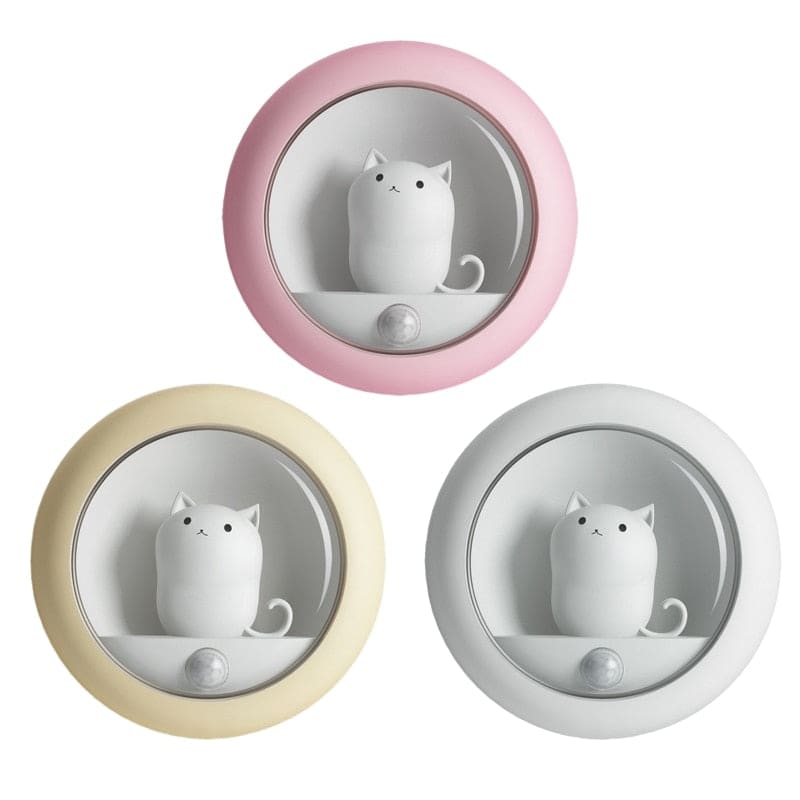 Motion Sensor Cat Night Light with USB, Dual Brightness Levels-Motion Sensor Night Light-10-Colydia