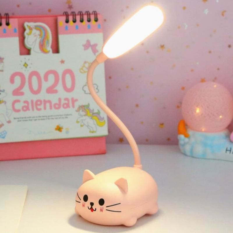 Minimalist Cat Desk Lamp with LED Bulb and USB Adapter-Cat Desk Lamp-2-Colydia