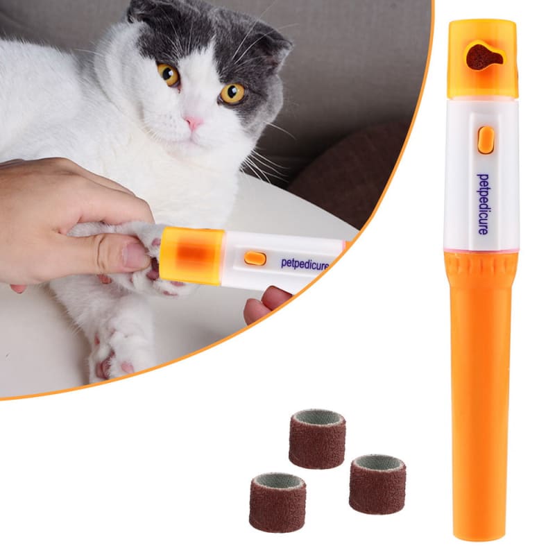 Revolutionary Electric Cat Nail File - Safe, Precise Emery Disk-Electric Cat Nail File-1-Colydia