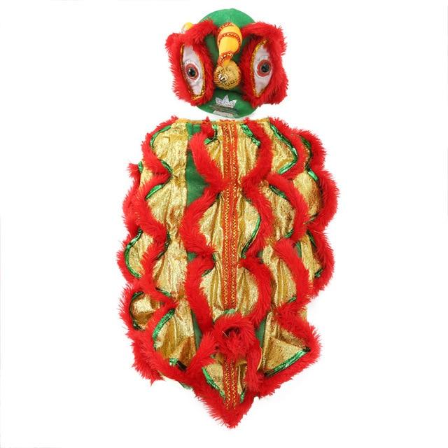 Festive Lion Dance Pet Costume for Celebrations - Eye-Catching Design-Pet Costume-7-Colydia