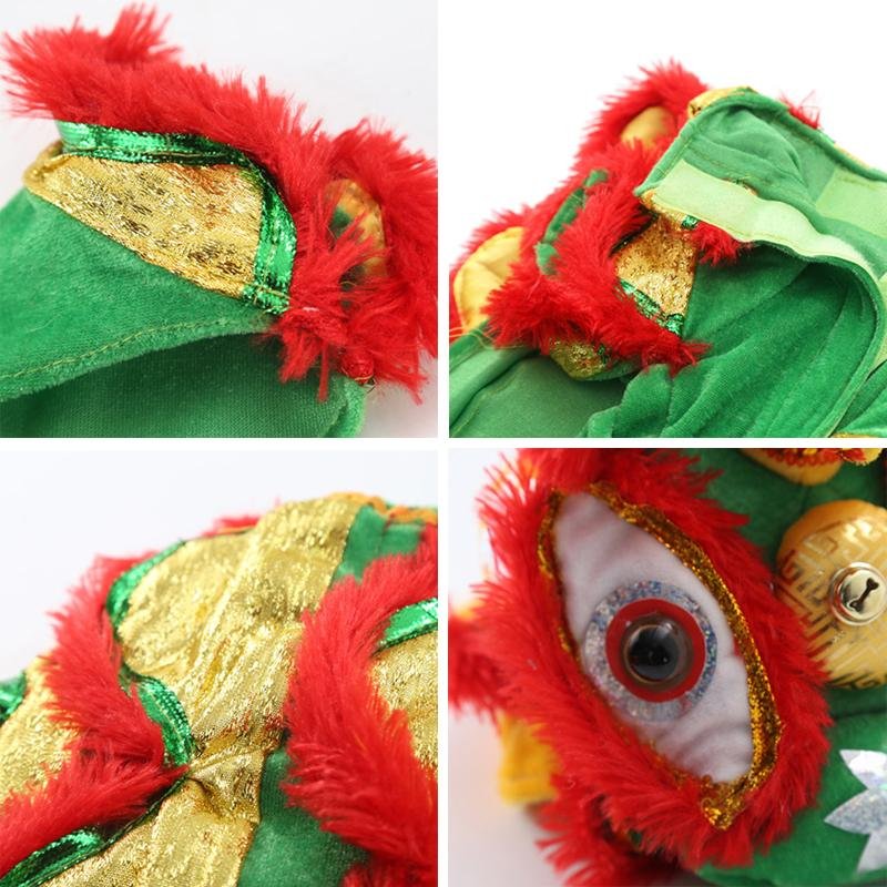 Festive Lion Dance Pet Costume for Celebrations - Eye-Catching Design-Pet Costume-5-Colydia