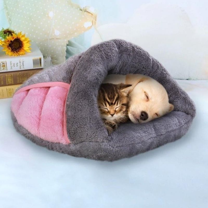 Warm Snuggle Cat Bed - Cotton, Multi-Color, Ideal for Cold Seasons-Cat Bed-3-Colydia