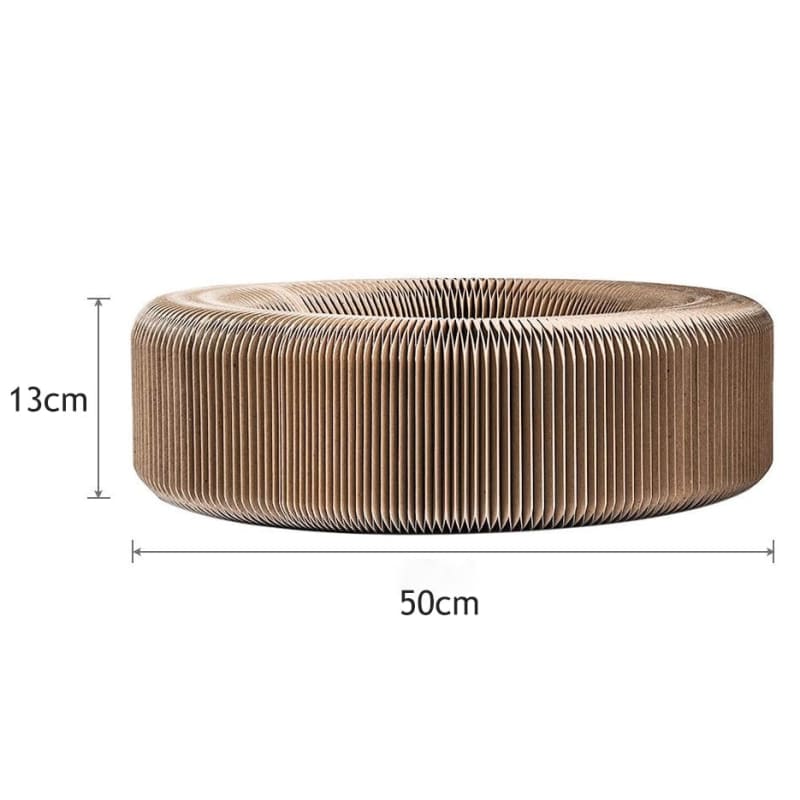 Corrugated Cardboard Foldable Cat Bed & Scratcher - Eco-Friendly-Cat Bed and Scratcher-6-Colydia