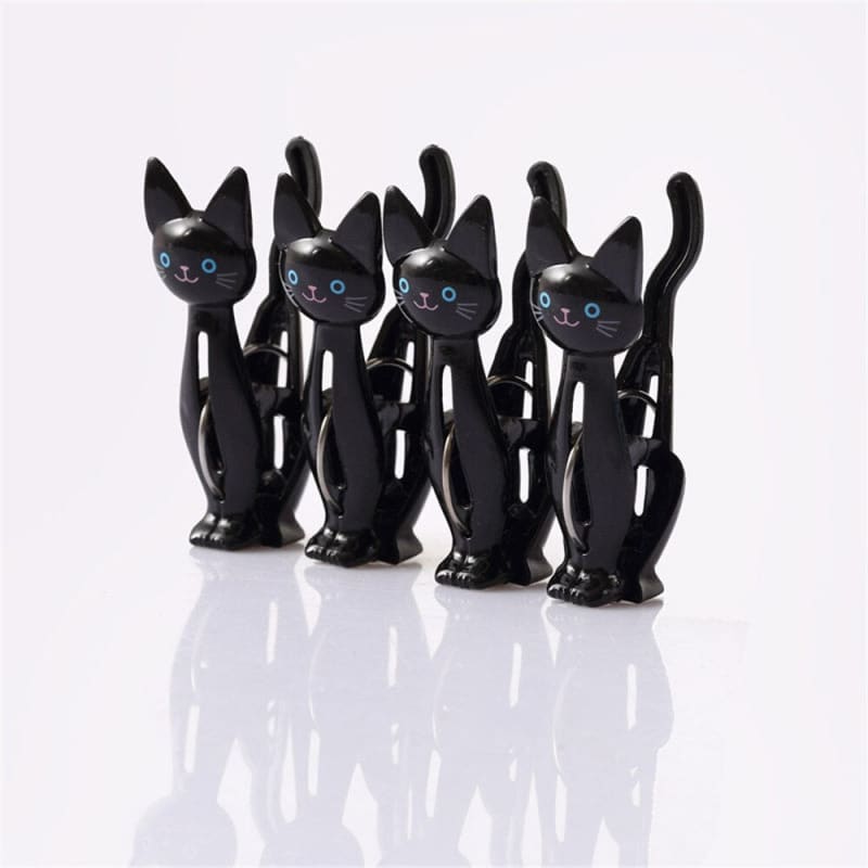 Adorable Black & White Cat Clothespins Set - Fun & Functional Clips-Clothespins-9-Colydia