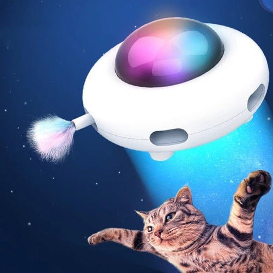 Smart 360° Cat Toy with USB Charging & Obstacle Avoidance Feature-Interactive Cat Toy-1-Colydia