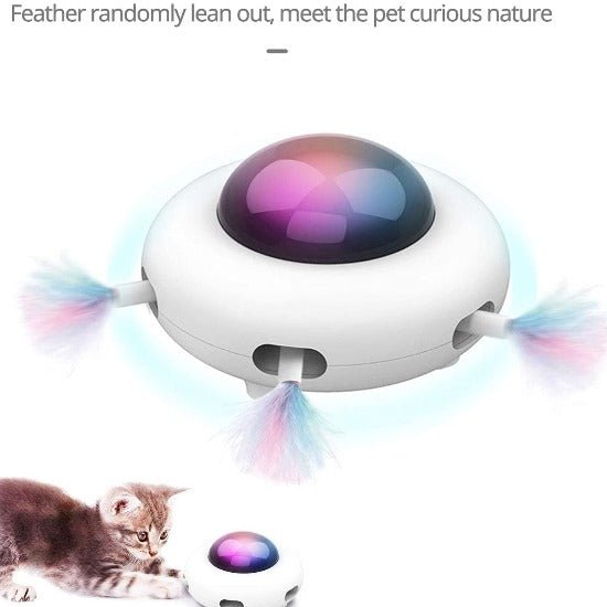 Smart 360° Cat Toy with USB Charging & Obstacle Avoidance Feature-Interactive Cat Toy-4-Colydia