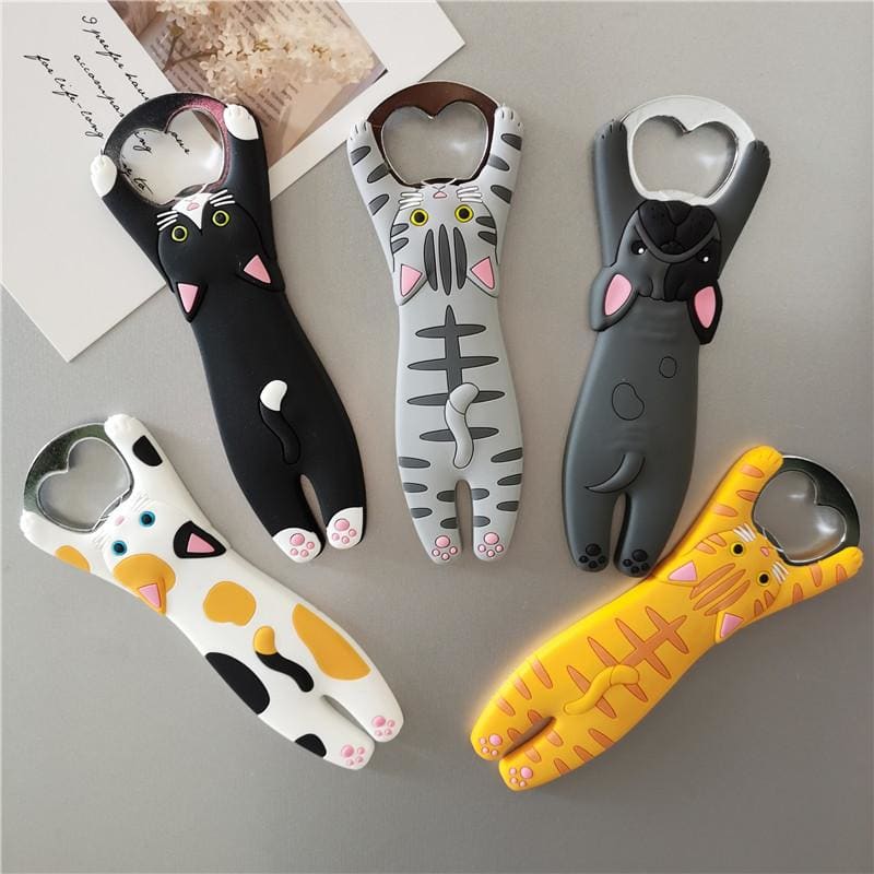 Magnetic Cat Bottle Opener - Stainless Steel Bottle Opener Gift-Cat-Themed Bottle Opener-1-Colydia