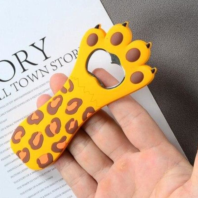 Cute Cat Paw Bottle Opener - Novelty Kitchen Gadget for Cat Lovers-Bottle Opener-Yellow Tabby-8-Colydia