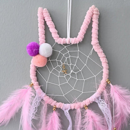 Enchanting Cat Dream Catcher with Lights & Feathers - 72cm Decor-Dream Catcher Decor-4-Colydia