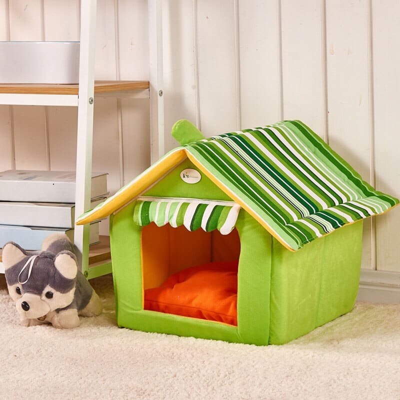 Cozy Indoor Cat House with Soft Fur and Non-Slip Base, 3 Sizes-Pet Bed-6-Colydia