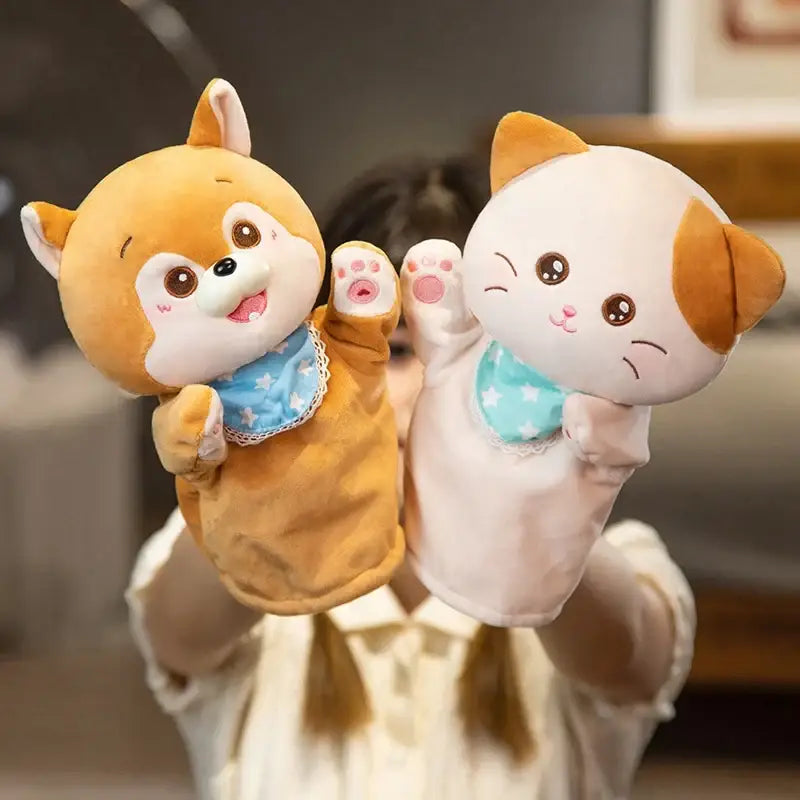 Kawaii Cat Puppet for Kids - Soft, Interactive Play & Learning-Interactive Puppet-2-Colydia