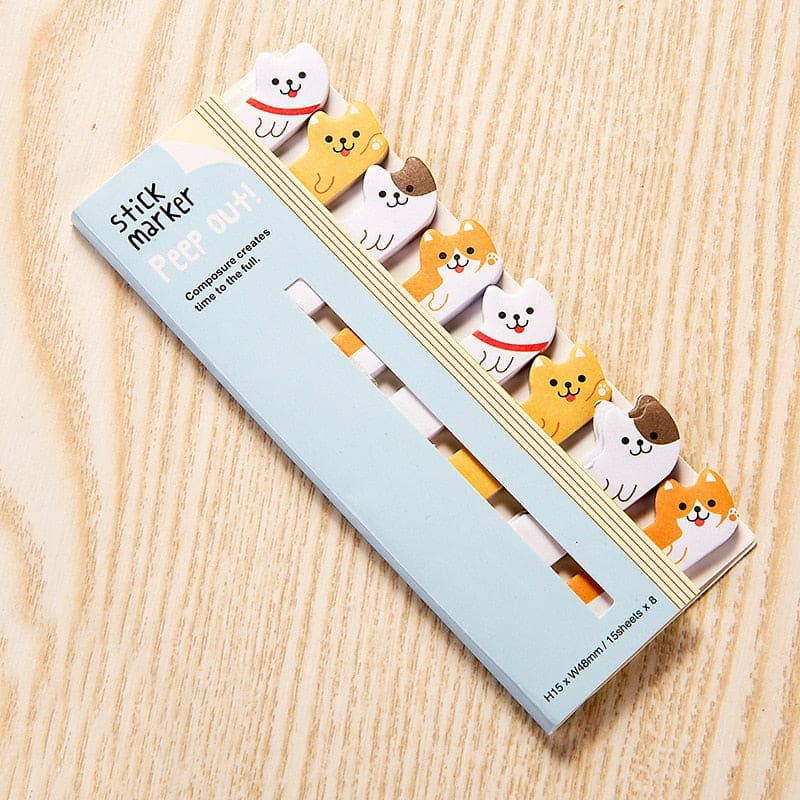 Cute Cat Paw Bookmark Stickers - Fun & Practical for All Ages-Bookmark Stickers-Blue-7-Colydia