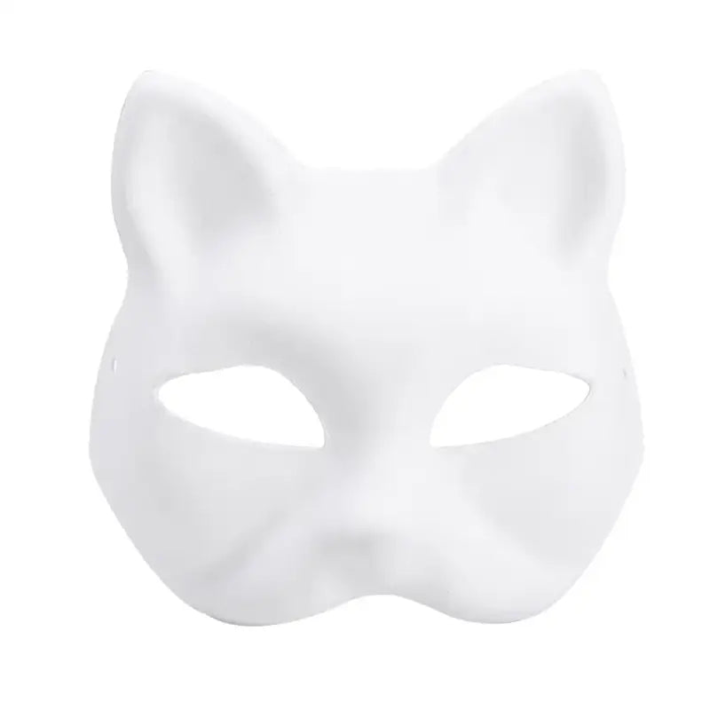 Kawaii DIY White Cat Masks Set – Perfect for Cosplay & Carnivals-DIY Cat Masks Set-5 pieces-7-Colydia