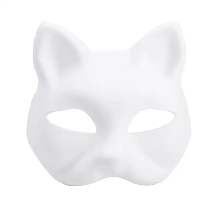 Kawaii DIY White Cat Masks Set – Perfect for Cosplay & Carnivals-DIY Cat Masks Set-5 pieces-7-Colydia