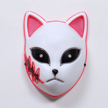 Mystical LED Cat Mask for Halloween - Unlock Your Feline Fantasy-LED Cat Head Mask-11-Colydia