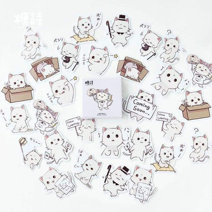 Waterproof Mini Cat Stickers - 45-Piece Set for DIY Decor-Cat Stickers-45 pieces-3-Colydia