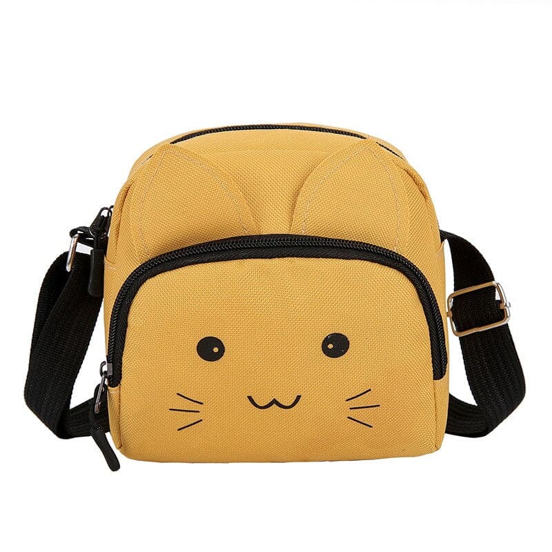 Mini Kawaii Cat Shoulder Bag with Sewn Ears & Zipper Pocket-Shoulder Bag-8-Colydia