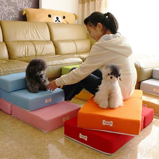 Adjustable Pet Steps & Ramp for Seniors, Easy-Clean Mesh Cover-Pet Steps/Ramp-2-Colydia