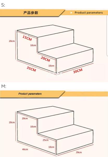 Adjustable Pet Steps & Ramp for Seniors, Easy-Clean Mesh Cover-Pet Steps/Ramp-5-Colydia