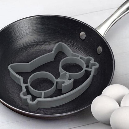 Cute Cat Shape Silicone Egg Mold for Fun Breakfast Creations-Silicone Egg Mold-3-Colydia