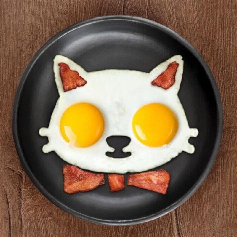 Cute Cat Shape Silicone Egg Mold for Fun Breakfast Creations-Silicone Egg Mold-2-Colydia