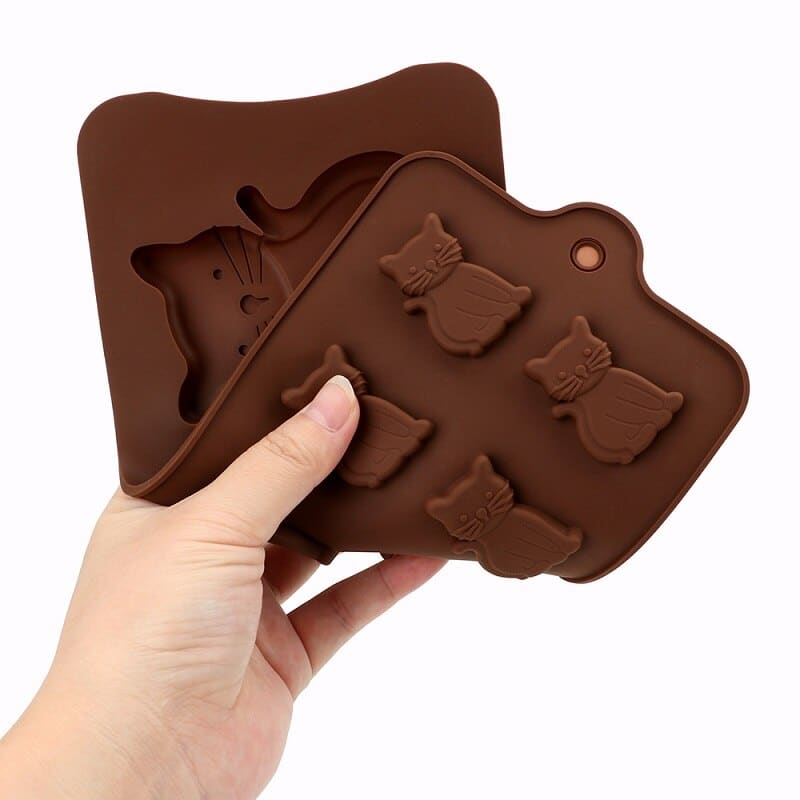 Cat-Shaped Chocolate Mold for Baking, Food-Grade Silicone Mold-Silicone Baking Mold-4-Colydia