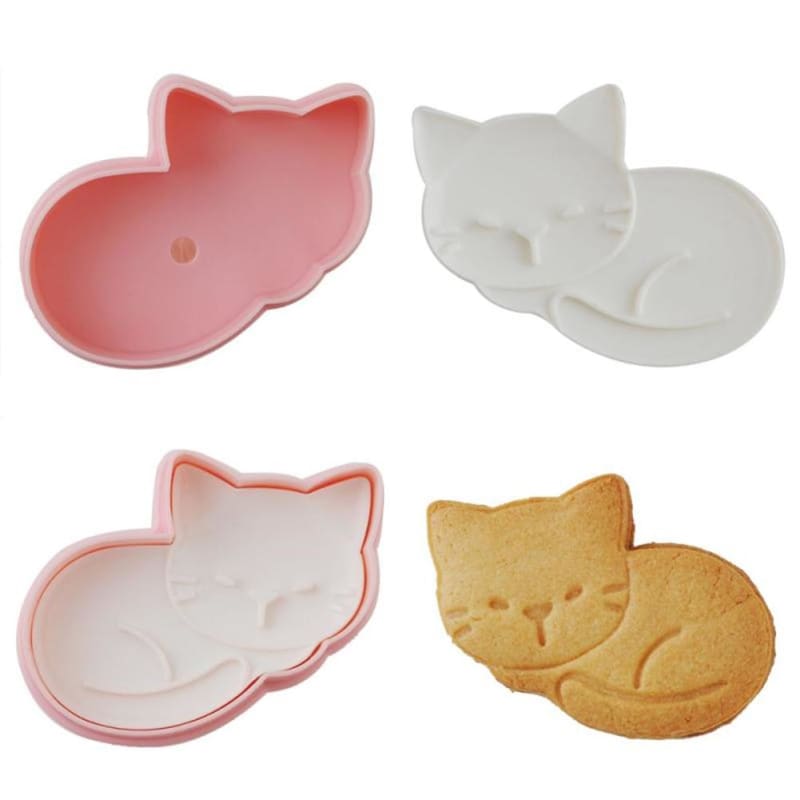 Cat-Shaped Nonstick Baking Molds for Perfect Pastries (Set of 3)-Baking Molds-3 pieces-3-Colydia