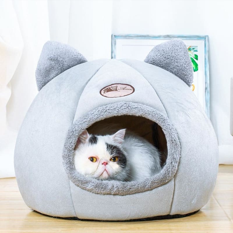 Cozy DEEPKAT™ Cat Niche - Cotton Igloo for Medium-Sized Cats-Cat Bed-L (36x36x36cm)-2-Colydia