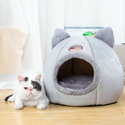 Cozy DEEPKAT™ Cat Niche - Cotton Igloo for Medium-Sized Cats-Cat Bed-L (36x36x36cm)-1-Colydia