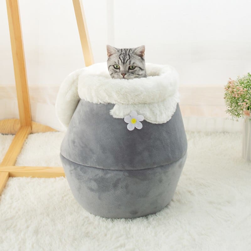 Cozy 3-in-1 Cat Bed in Honey Pot Design with Cushion Included-Cat Bed-5-Colydia