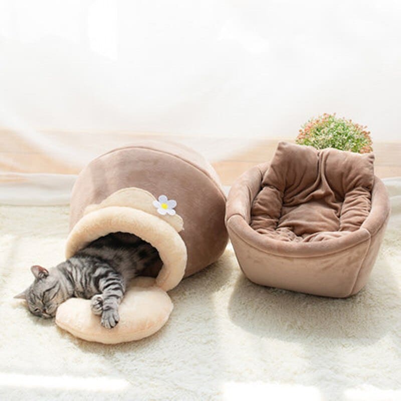 Cozy 3-in-1 Cat Bed in Honey Pot Design with Cushion Included-Cat Bed-4-Colydia