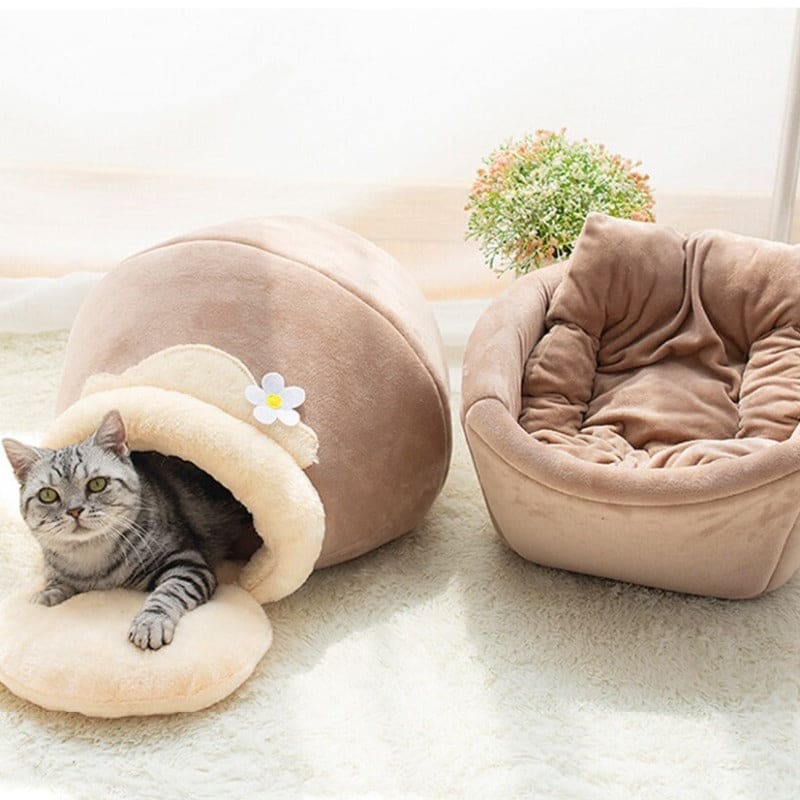 Cozy 3-in-1 Cat Bed in Honey Pot Design with Cushion Included-Cat Bed-6-Colydia