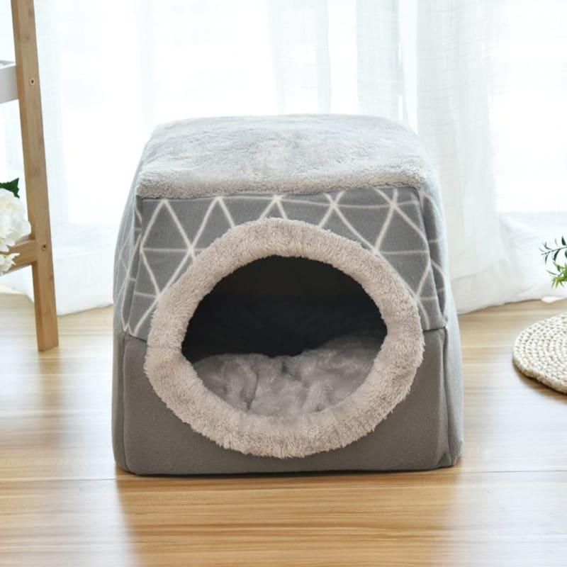 Cozy Cat Igloo Bed for Indoor Comfort - Plush & Insulated Design-Cat Bed-6-Colydia