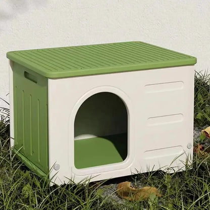 Durable Weatherproof Cat Shelter with Elevated Floor Design-Cat Shelter-5-Colydia