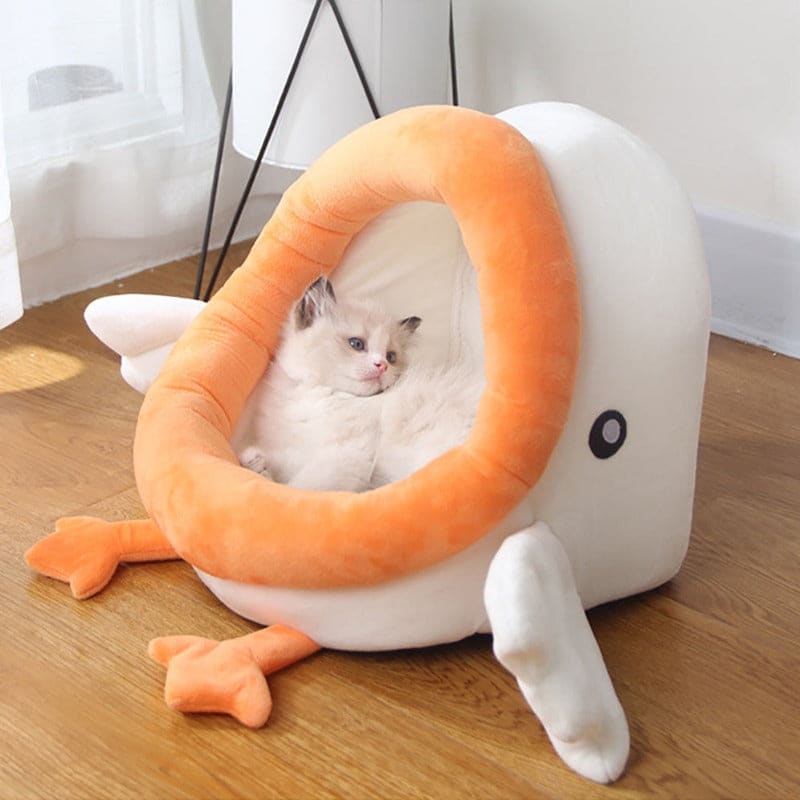 Cozy Bird-Shaped Cat Niche | Unique Design, Premium Comfort-Cat Bed-1-Colydia