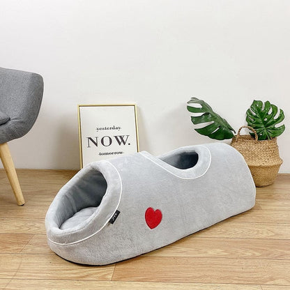 Cozy 2-in-1 Cat Tunnel with Cushion | Bed & Hideaway Feature-Pet Bed & Tunnel-4-Colydia