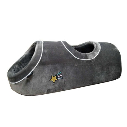 Cozy 2-in-1 Cat Tunnel with Cushion | Bed & Hideaway Feature-Pet Bed & Tunnel-Gray-12-Colydia