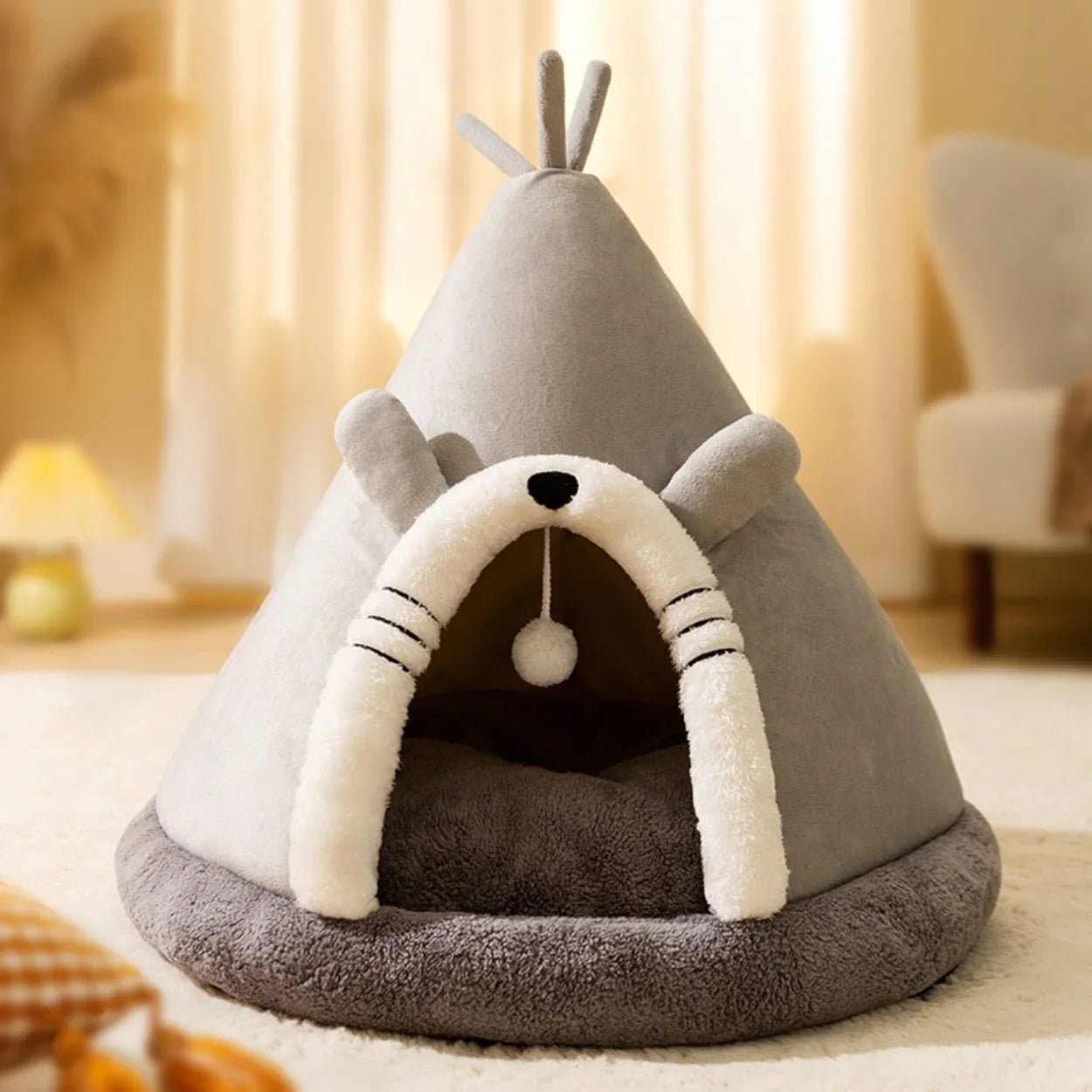 Cozy Tent Cat Nest for Warmth, Comfort & Safety This Winter