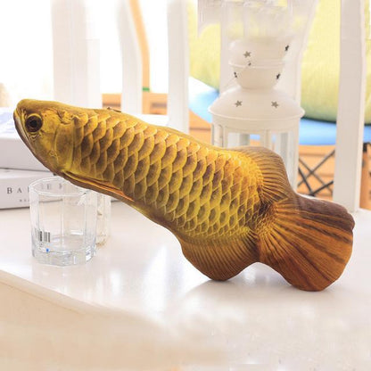 Irresistible Catnip Fish Toy - 4 Sizes, Kicker Fun for Active Cats-Cat Toy-Arowana-20cm-6-Colydia