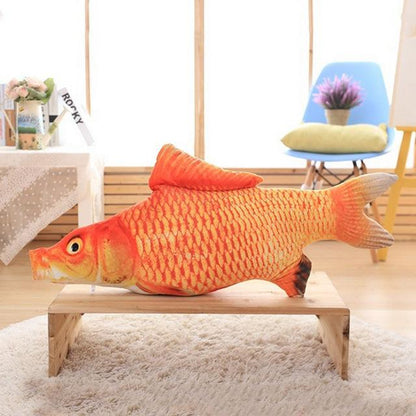 Irresistible Catnip Fish Toy - 4 Sizes, Kicker Fun for Active Cats-Cat Toy-Carp-20cm-8-Colydia