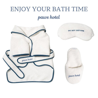 Luxury Pet Spa Kit: Cozy Robe, Playful Slippers & Glam Eye Mask-Luxury Pet Spa Kit-S-Robe, Eye Mask & Slippers-9-Colydia