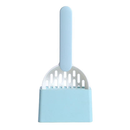 Durable Cat Litter Scoop with Base - Easy Storage & Cleaning-Cat Litter Scoop-Blue-8-Colydia