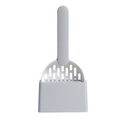 Durable Cat Litter Scoop with Base - Easy Storage & Cleaning-Cat Litter Scoop-Gray-10-Colydia